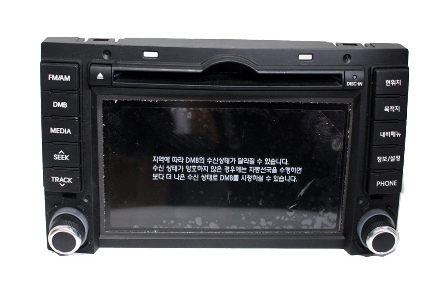 (R10K7)  K7   AVN-100VGD(96560-3R000) 군  7인치 Assy Front Pannel ( Pannel + LCD)  중고